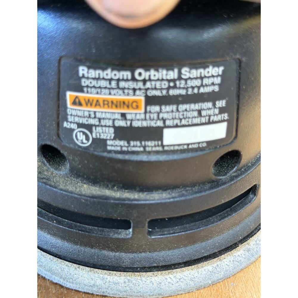 Craftsman 315116211 Corded 5" Random Orbit Sander w/ Dust Bag - Picture 4 of 4